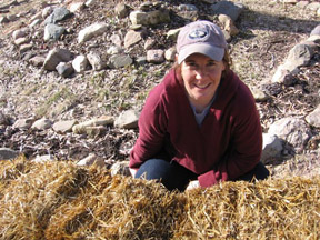 Kelly WWOOF'ing in Kasson, Mn.